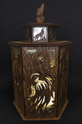 LED Wolf-Inspired Laser Cut Lantern – USB Powered Ambient Night Light